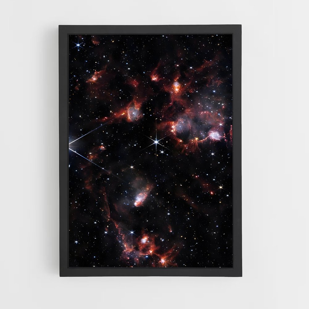 Poster Envol des Pléiades – affiche Astronomie (vue 2)